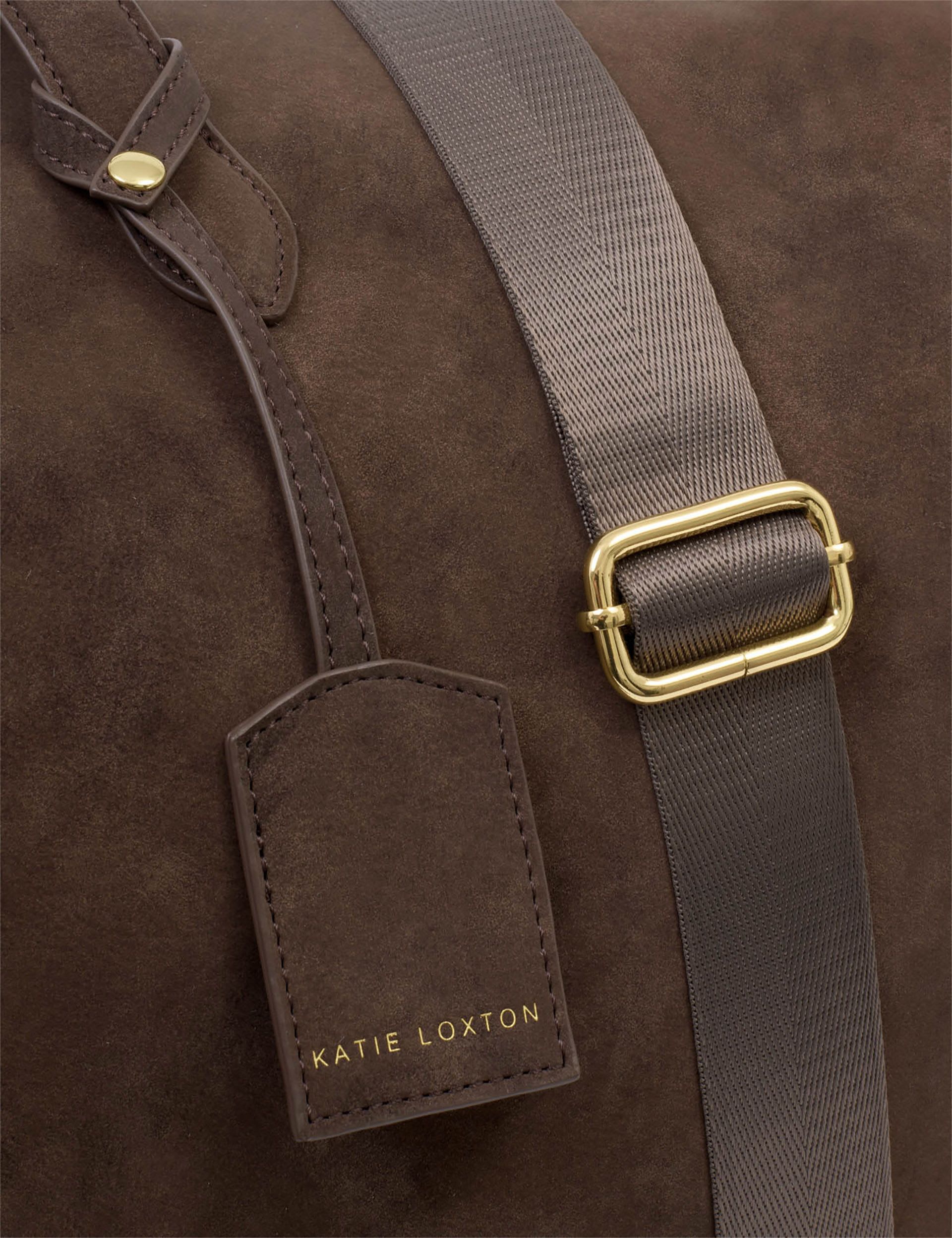 Katie Loxton suedette weekend bag personalisation UK version