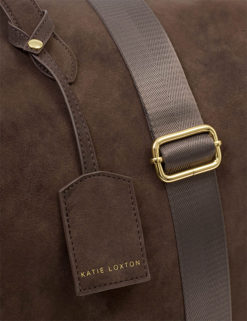 Katie Loxton suedette weekend bag personalisation UK version