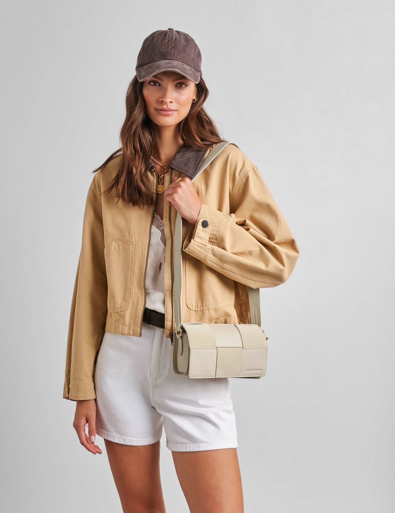 Katie Loxton textured cross body bag faux suede (British brand)