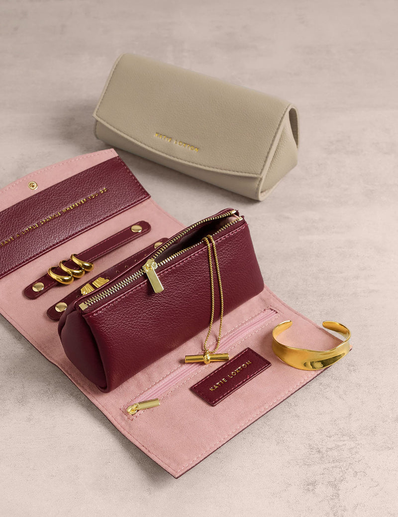 Katie Loxton personalised travel jewellery organiser 8x18x8 cm - British product