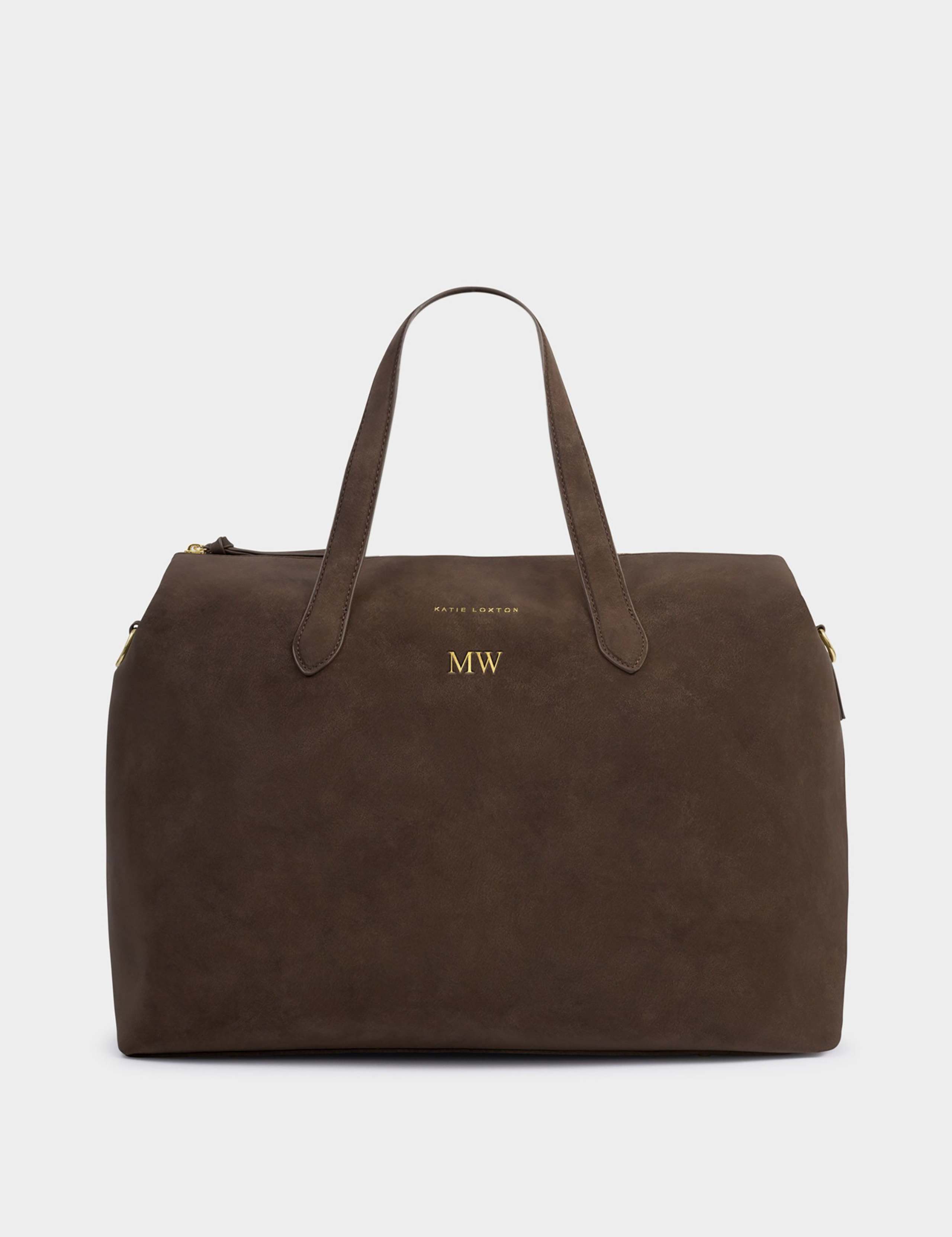 Katie Loxton weekend bag in faux suede, imported from the UK