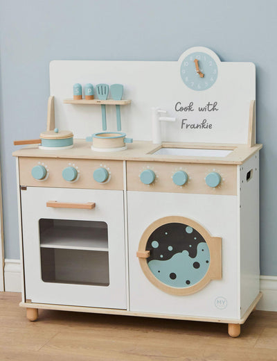 M&S Personalised White Wooden Kitchen & Washing Machine Toy- Buy online at McGrocer