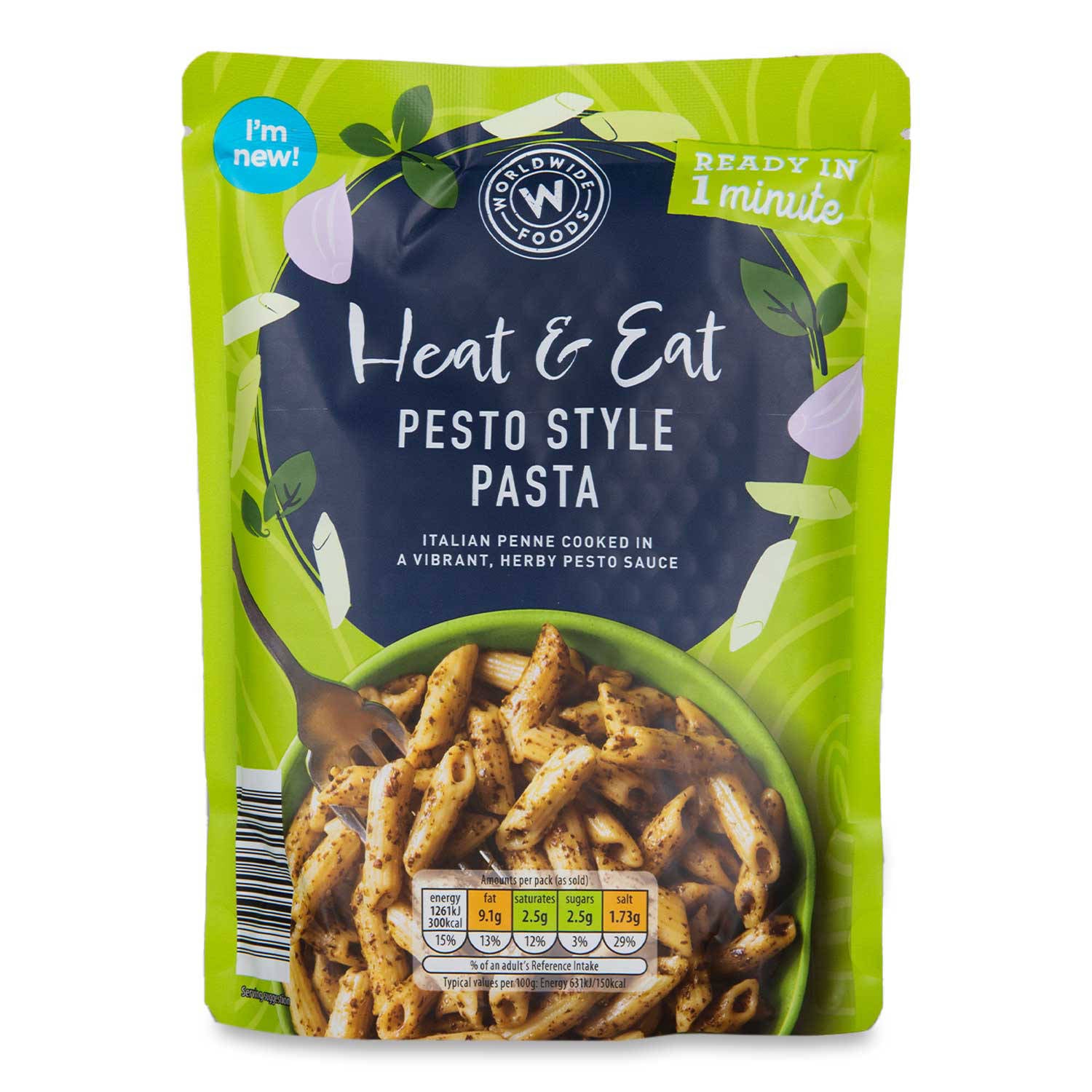 Pesto pasta pouch 200g - British product