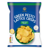 Crisps in Pesto Verde flavour, lattice cut, imported from the UK