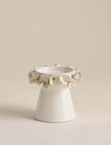 Petal Ceramic Pillar Candle Holder 12.1 cm height, UK version