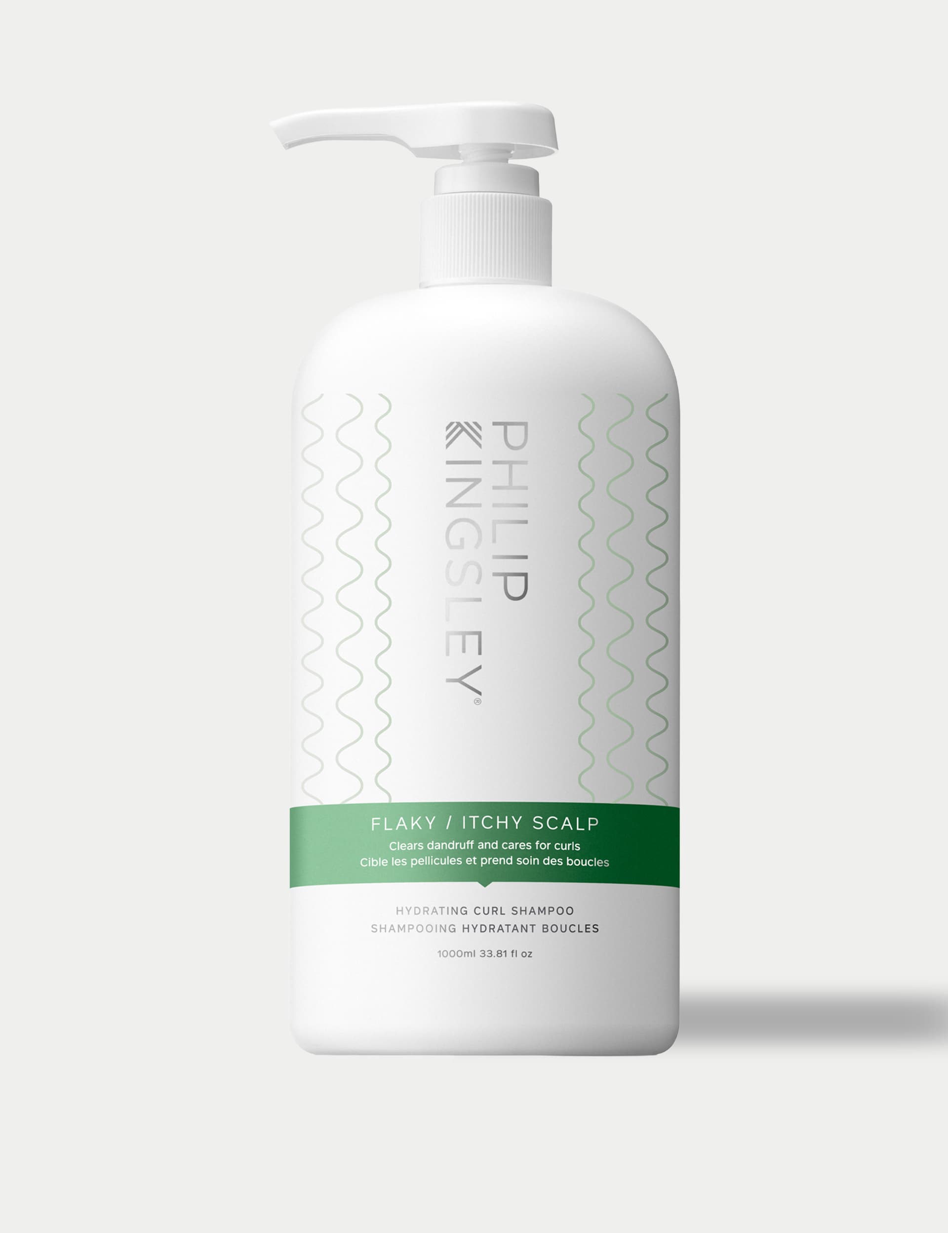 Philip Kingsley flaky/itchy scalp hydrating curl anti-dandruff shampoo 1000ml, imported from the UK