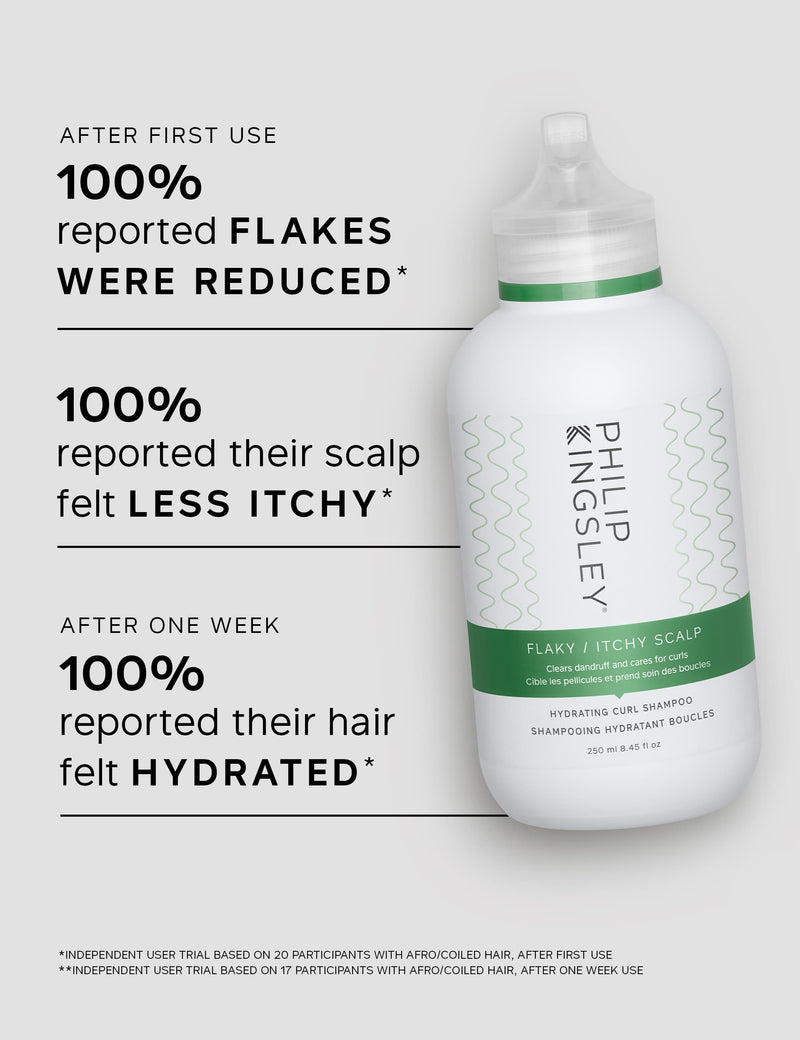 Philip Kingsley anti-dandruff shampoo flaky/itchy scalp hydrating curl 250ml, imported from the UK