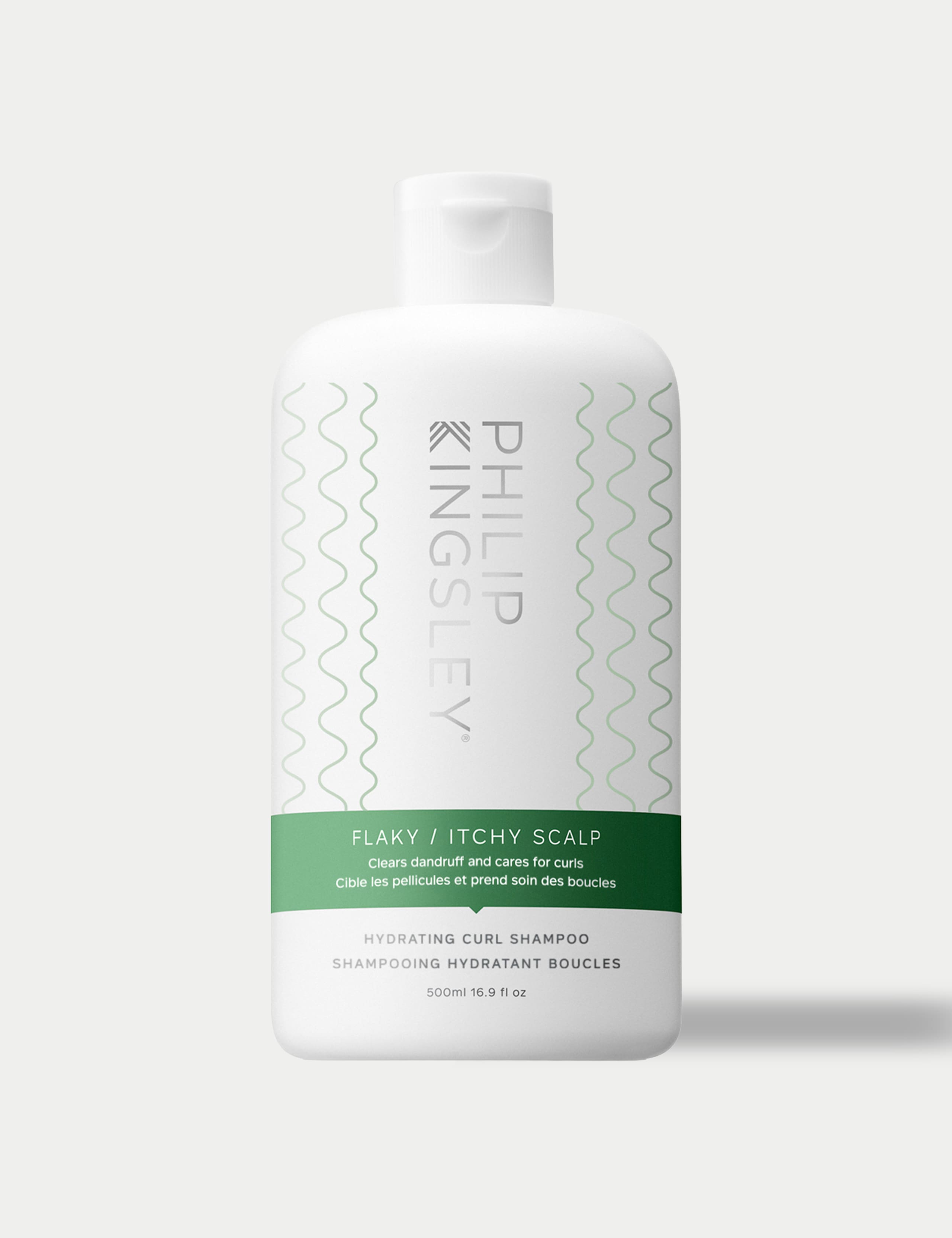 Philip Kingsley Flaky/Itchy Scalp Hydrating Curl Anti-Dandruff Shampoo 500ml, imported from the UK