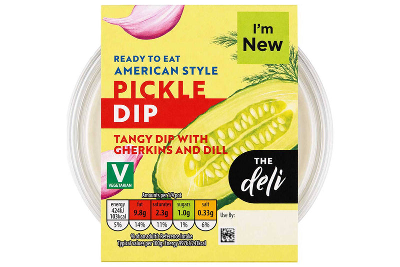 Pickle dip, peanut free savoury dip (British brand)