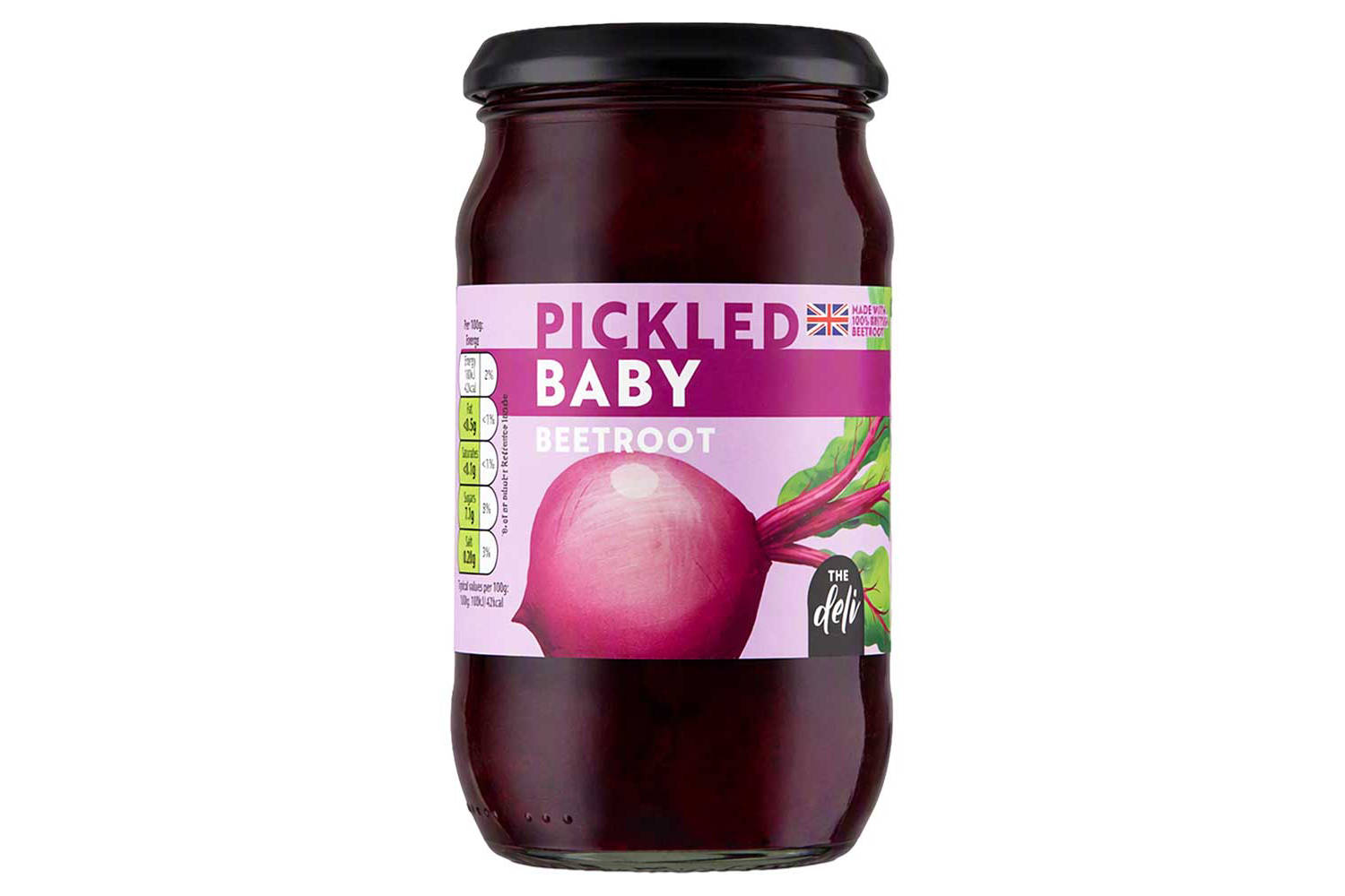 Whole British pickled baby beetroot (British brand)