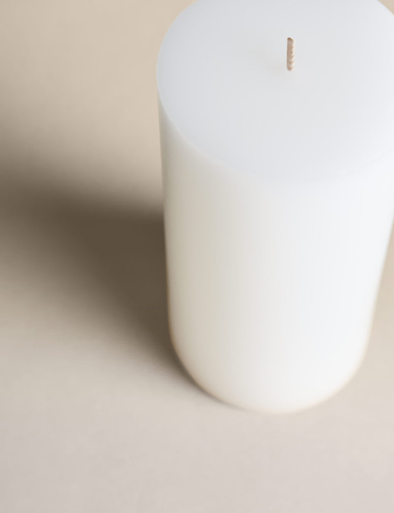 M&S Kelly Hoppen unscented pillar candle, imported from the UK
