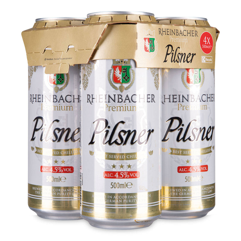 Pilsner 4 pack beer, UK version