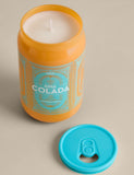 Pina Colada tinny scented candle glass jar height 13cm - British product