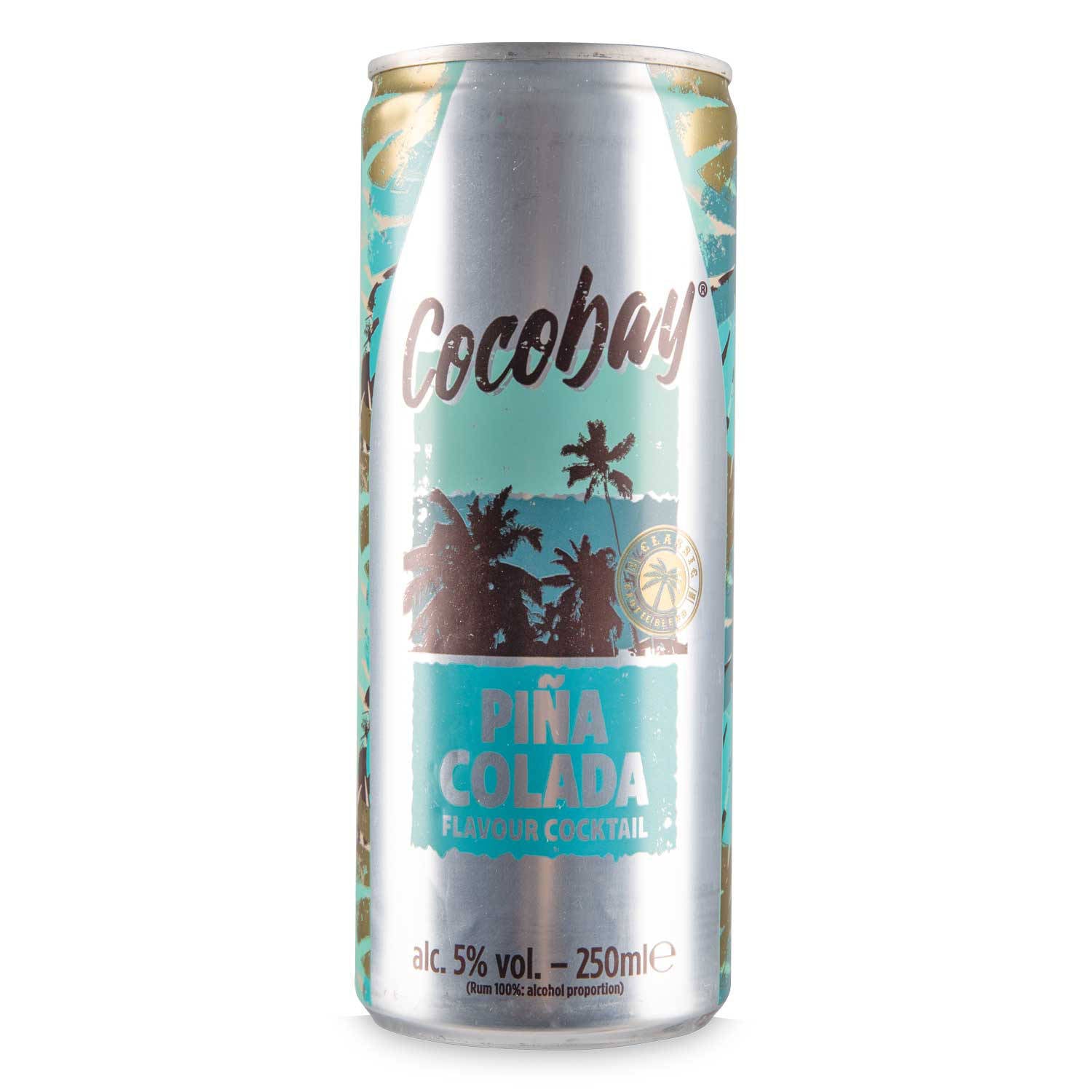 Refreshing Pina Colada cocktail beverage (British brand)
