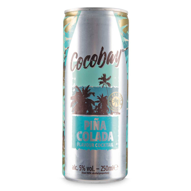 Refreshing Pina Colada cocktail beverage (British brand)