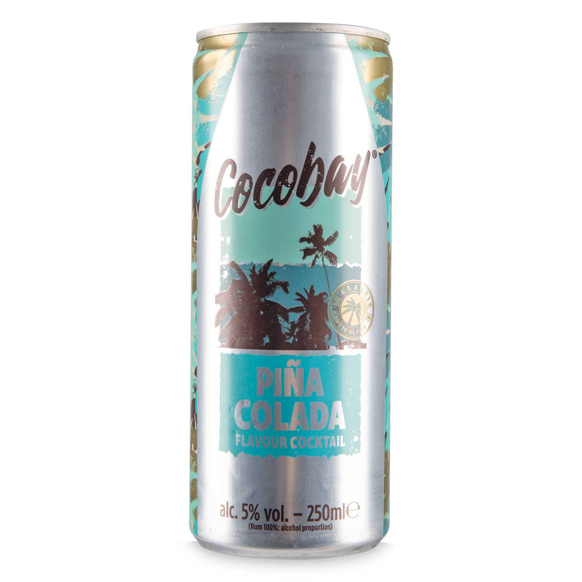 Refreshing Pina Colada cocktail beverage (British brand)