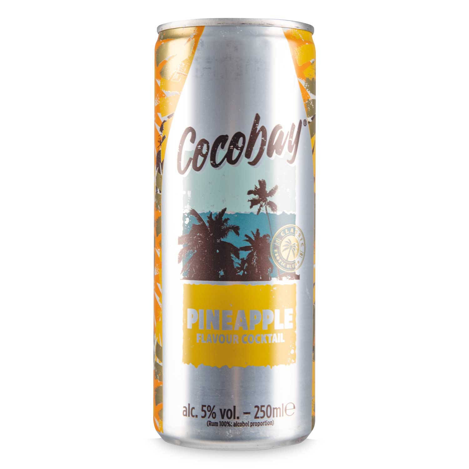 Pineapple cocktail drink with milk, (British brand)