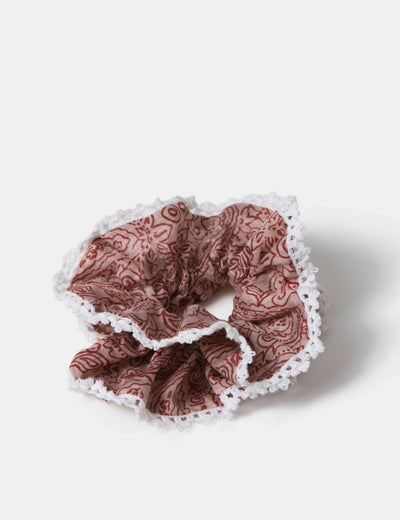 M&S Pink Paisley Print Scrunchie- Buy online at McGrocer