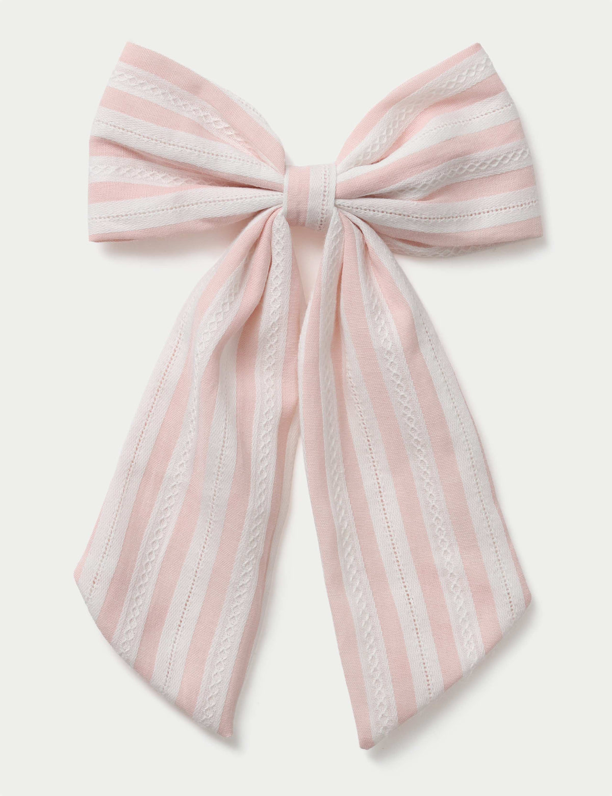 Pink Striped Bow hair accessory, UK version