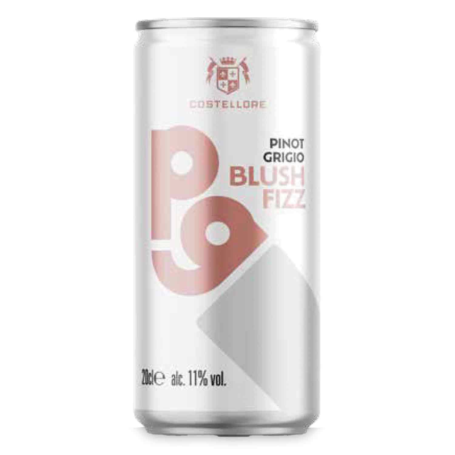 Pinot Grigio Blush Fizz sparkling wine can, UK version