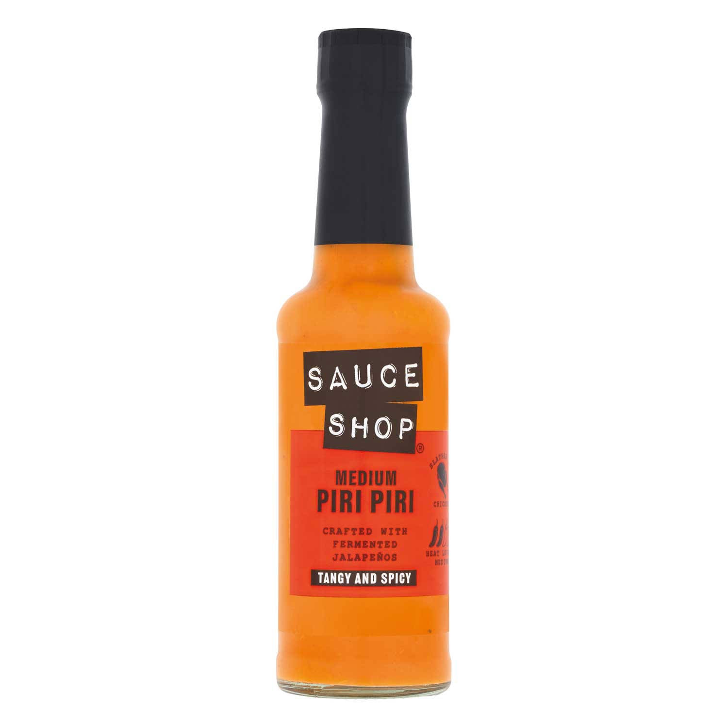 Sauce Shop piri piri sauce, imported from the UK