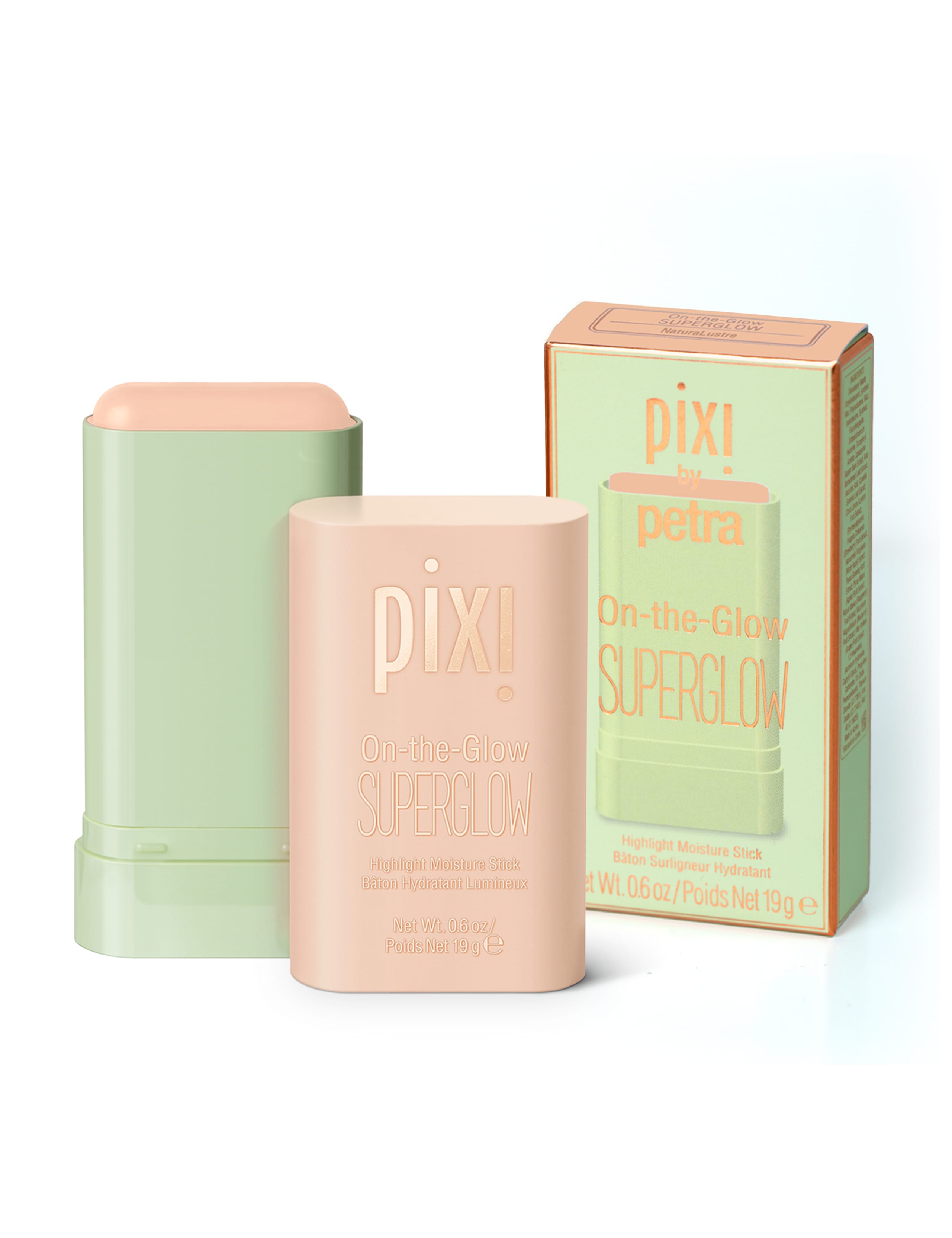 Pixi On-The-Glow Superglow Highlighter 19g, imported from the UK