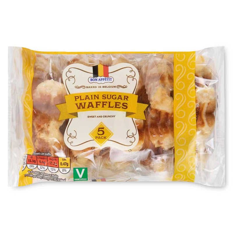 Plain sugar waffles, free from mustard - British product