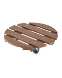 Plant caddy with four rollers and two brakes, UK version