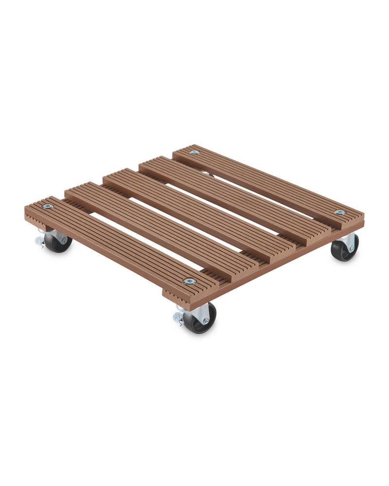Rolling Plant Caddy - Grey or Brown, Round or Square