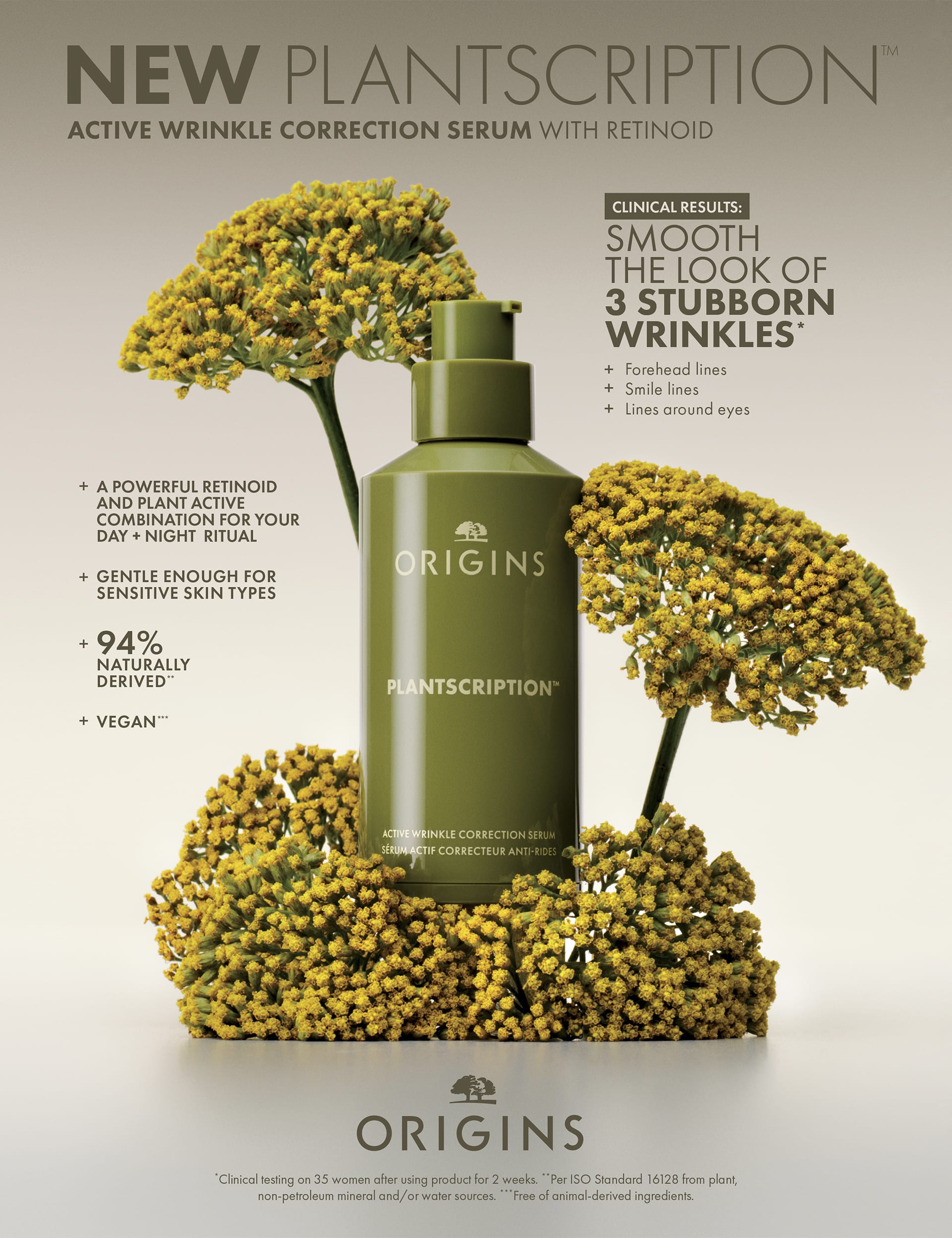 Plantscription Wrinkle Correction Serum 30ml, imported from the UK