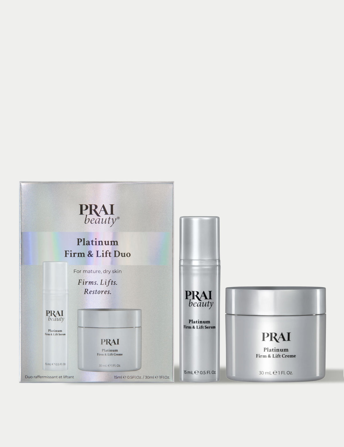 Platinum Firm and Lift skincare duo, UK version