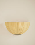 Pleated fabric flush wall light, imported from the UK