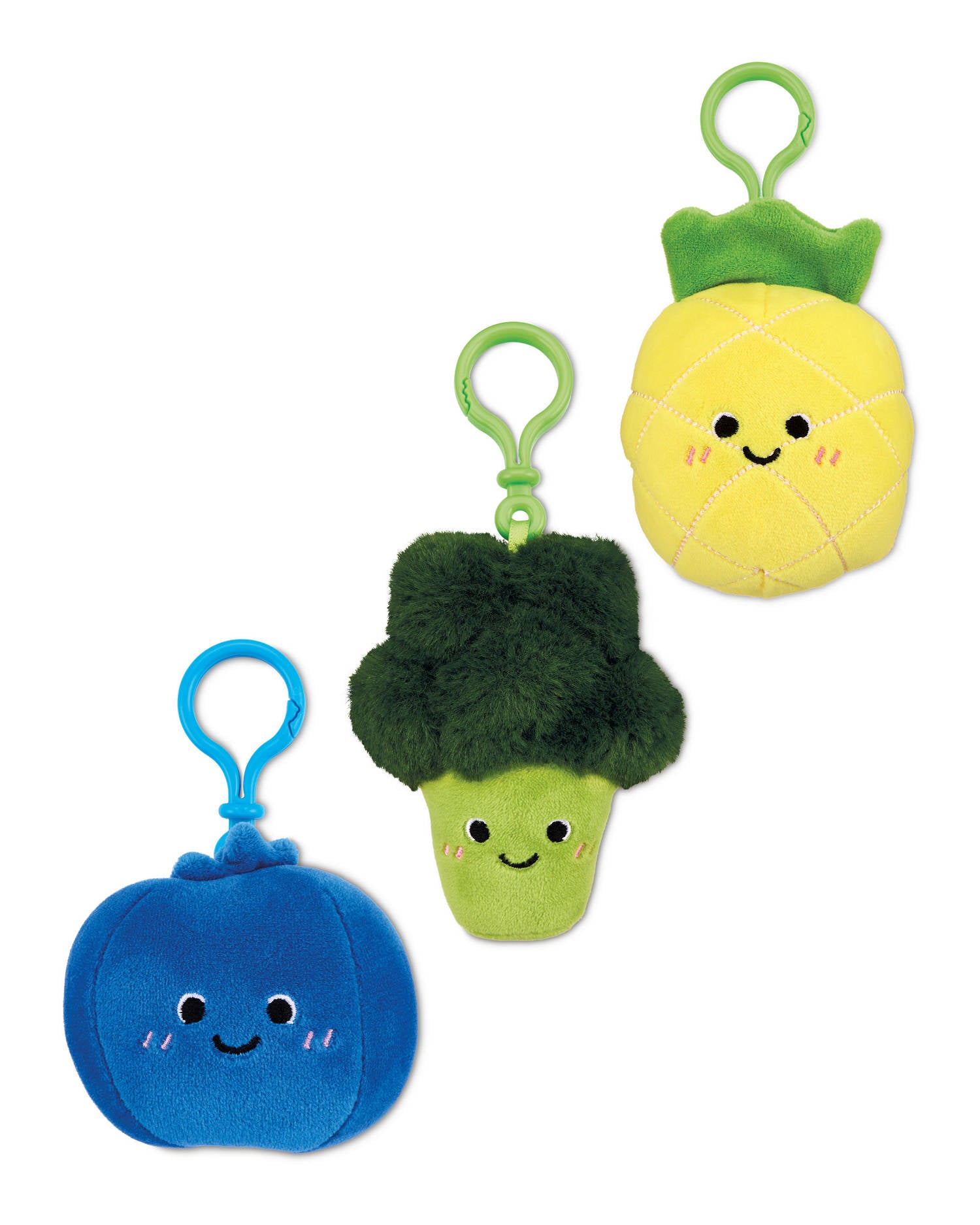 Plush keyring with cute food designs, imported from the UK