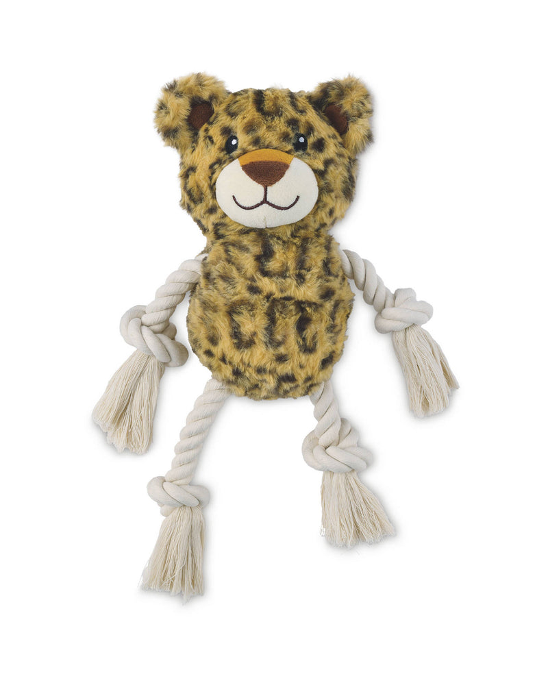 Plush Knotted Rope Pet Toy with Squeaker