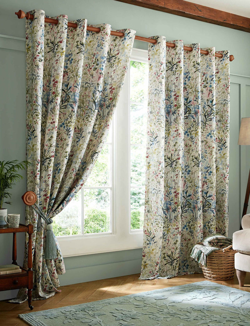 Laura Ashley Pointon Eyelet Curtains, imported from the UK