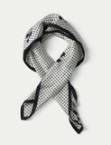 Polka floral scarf 100% polyester - British product