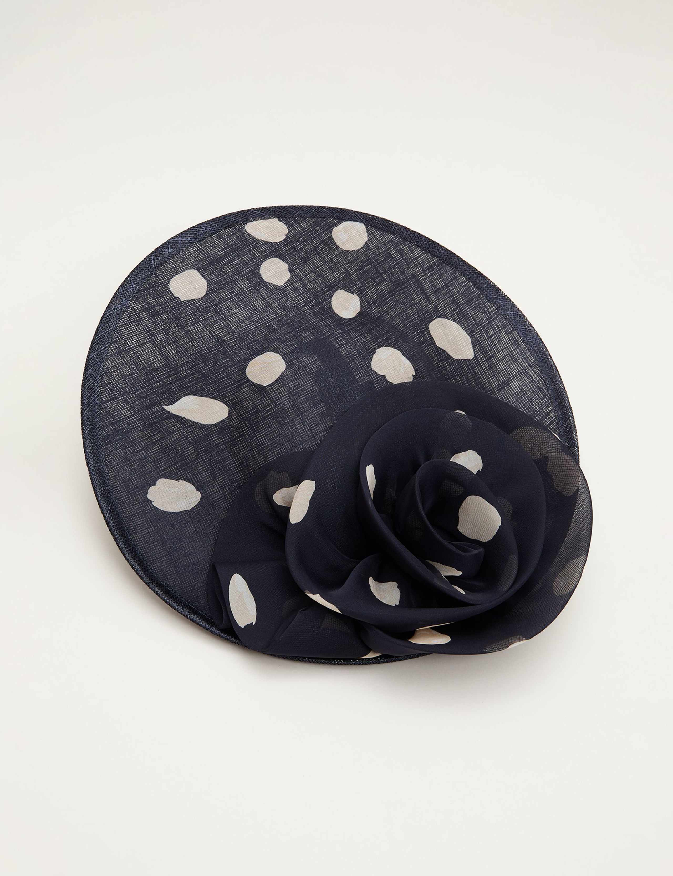 Phase Eight polka dot fascinator, imported from the UK