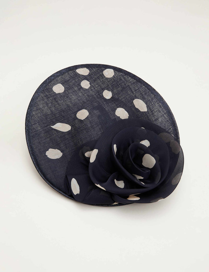 Phase Eight polka dot fascinator, imported from the UK