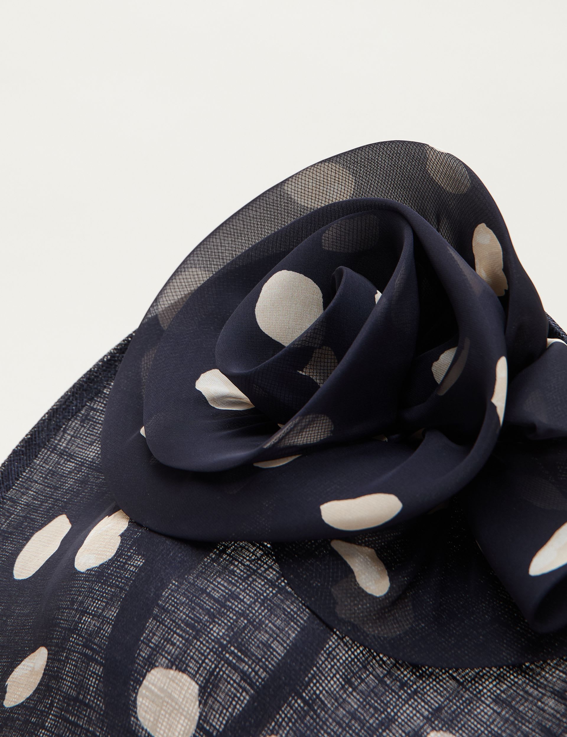 Phase Eight polka dot fascinator, imported from the UK
