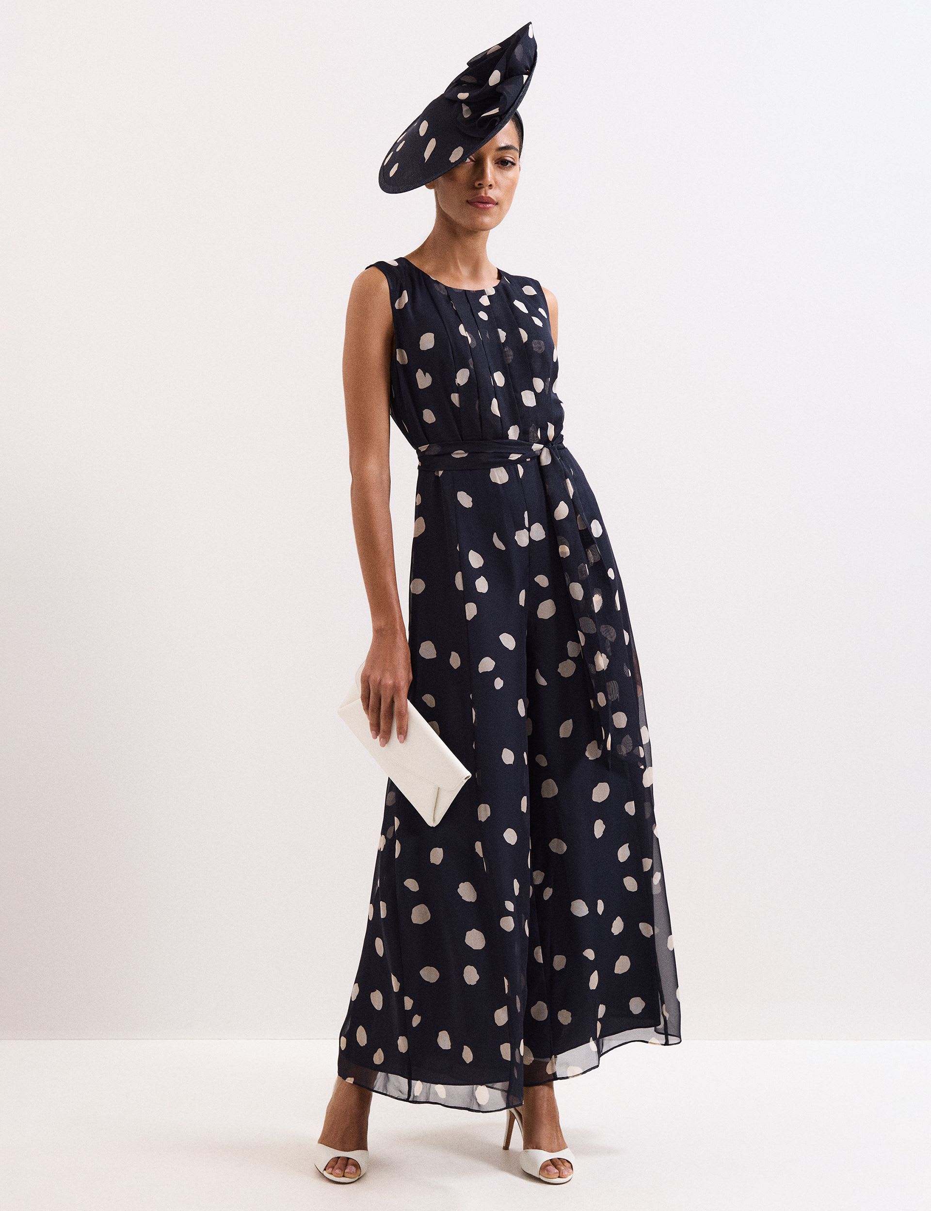 Phase Eight polka dot fascinator, imported from the UK