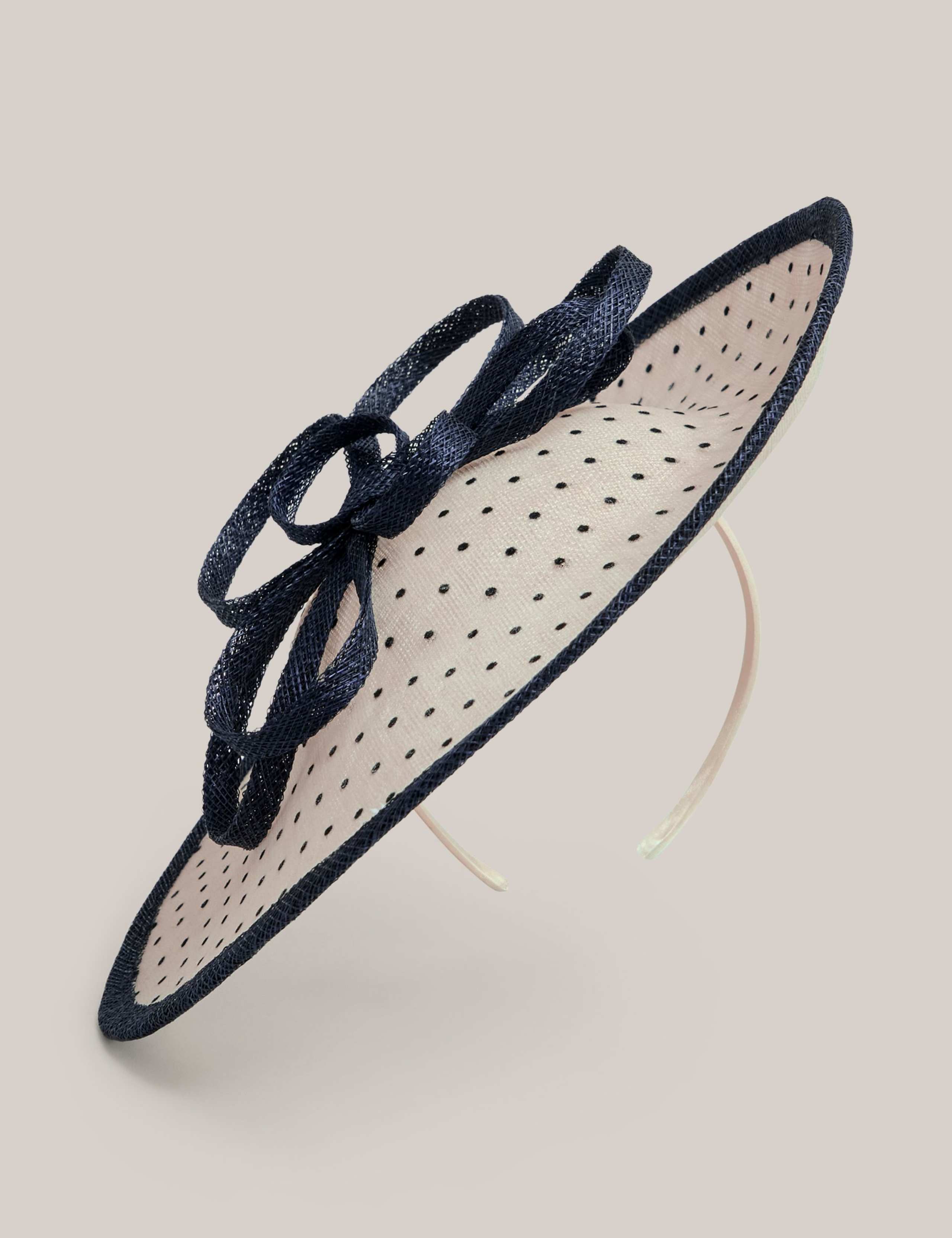 Hobbs polka dot fascinator, imported from the UK