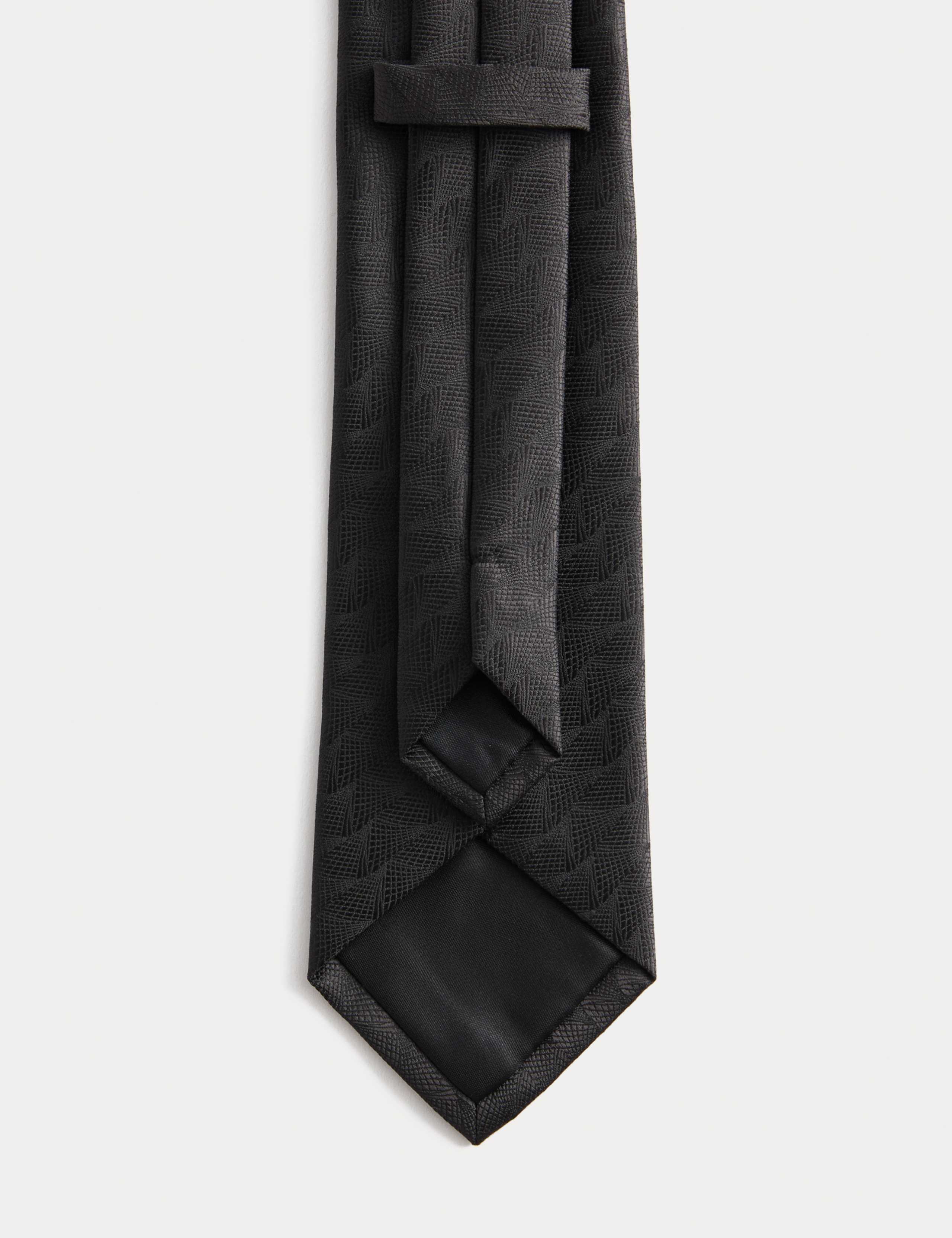 M&S polyester textured fan tie for men, UK version