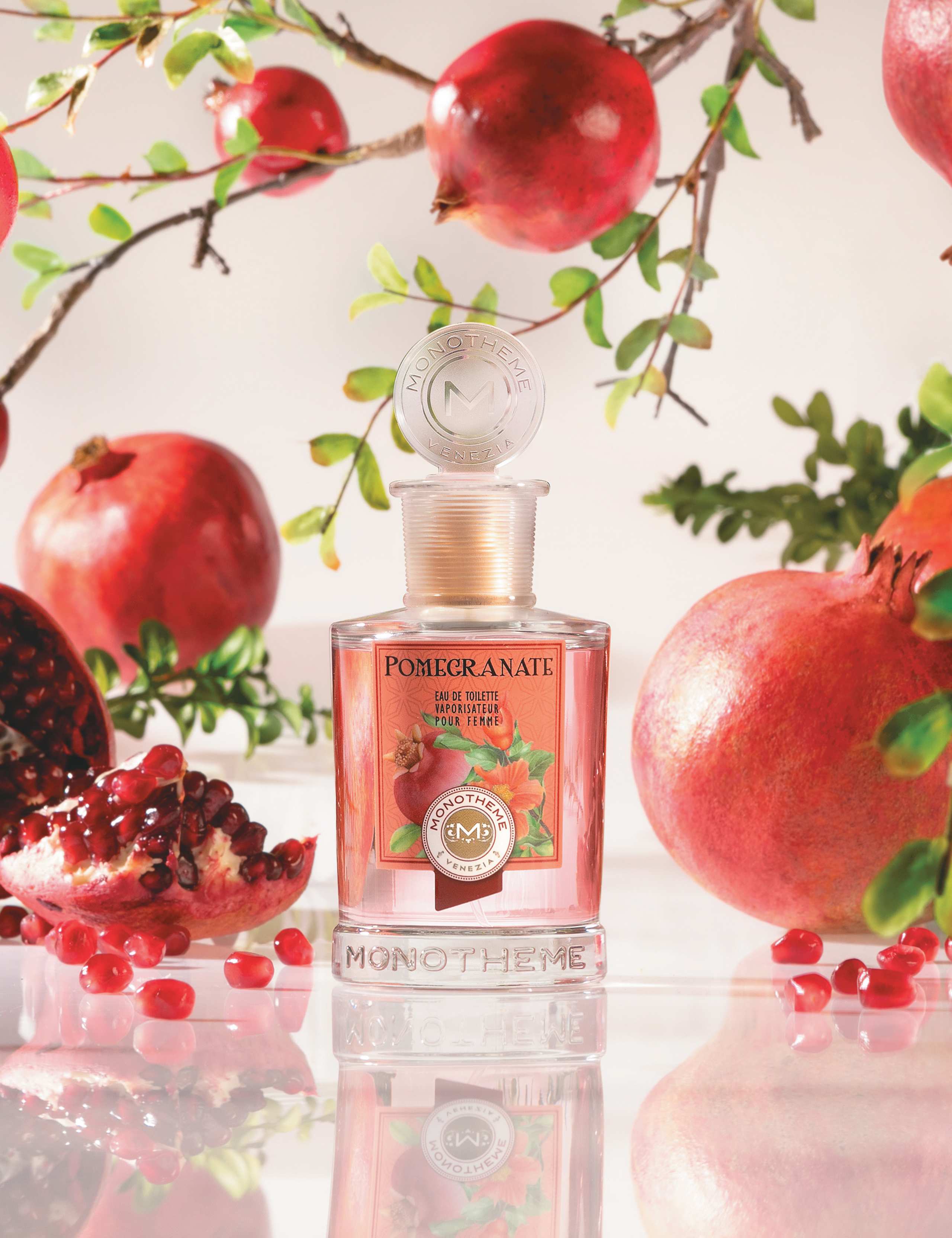 Pomegranate scented eau de toilette 100ml, imported from the UK