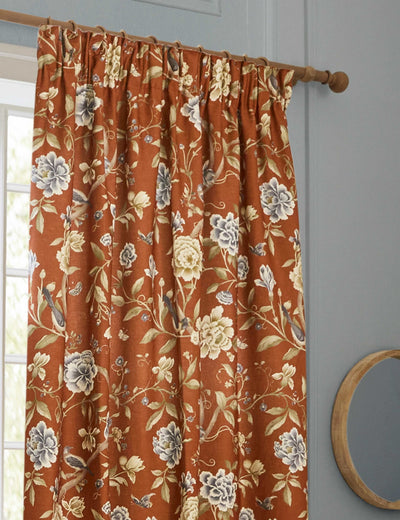M&S Sanderson Porcelain Garden Chenille Curtains- Buy online at McGrocer