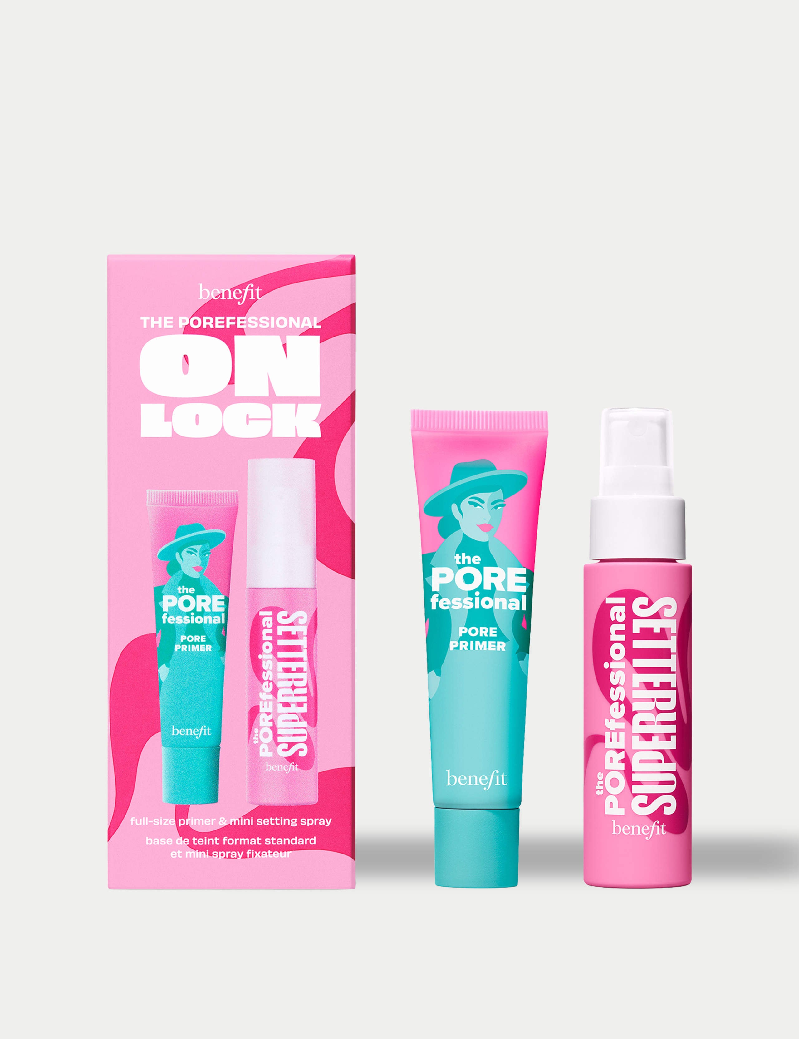Benefit Porefessional On Lock primer and setting spray, imported from the UK