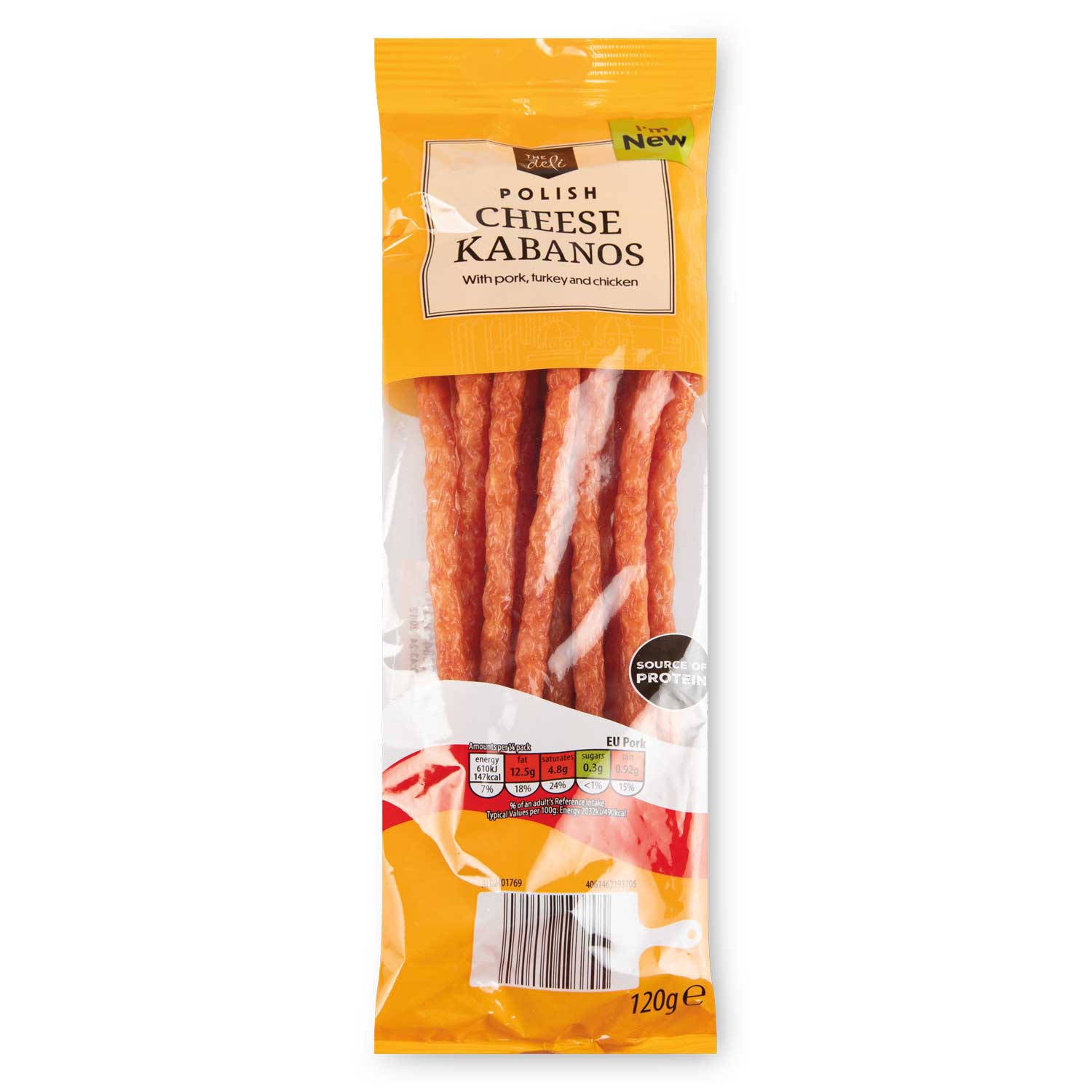 Pork kabanos sausage snack classic - British product