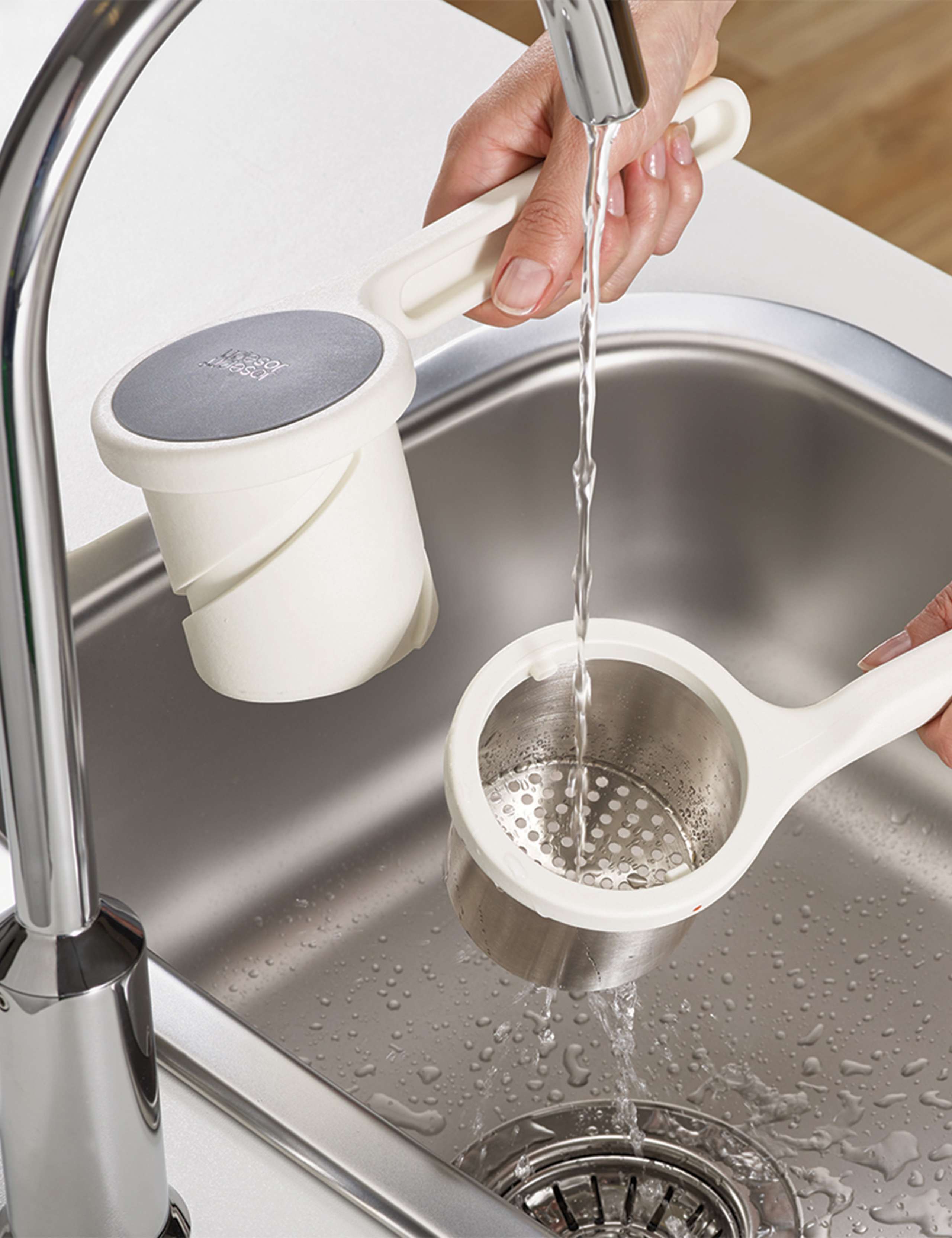 Joseph Joseph stainless steel potato ricer, UK version