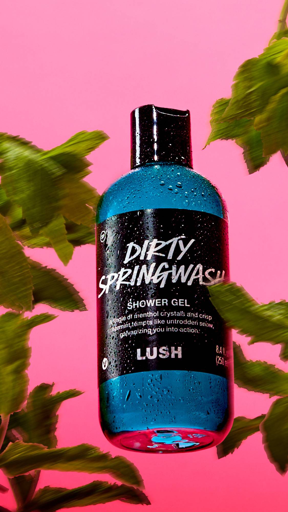 Shower gel Dirty Springwash with menthol and spearmint, UK version