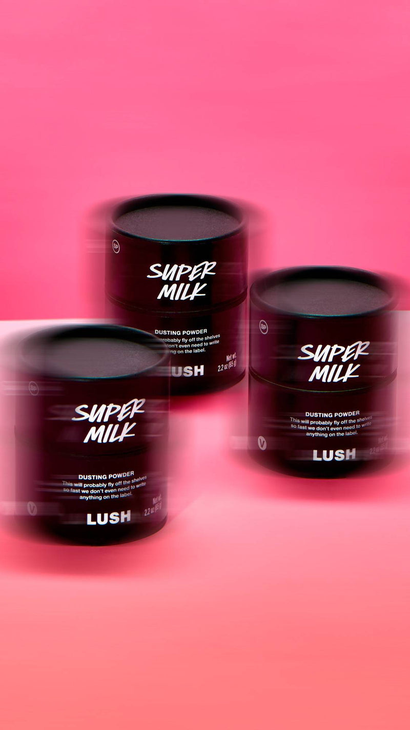 Lush Super Milk dusting powder for skin, UK version
