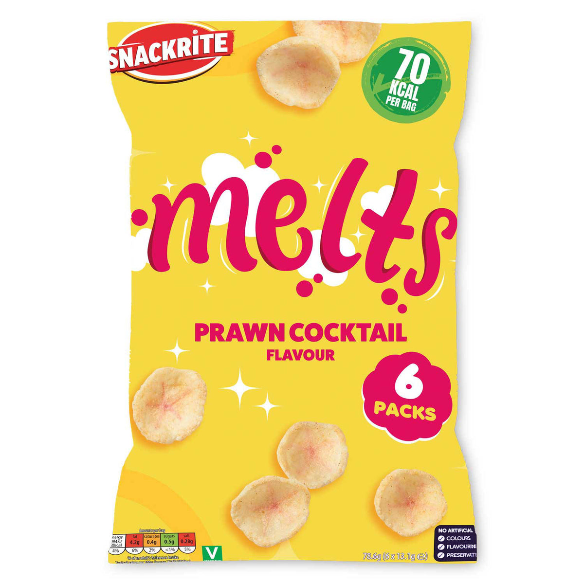 Prawn cocktail flavour melts 6 pack (British brand)